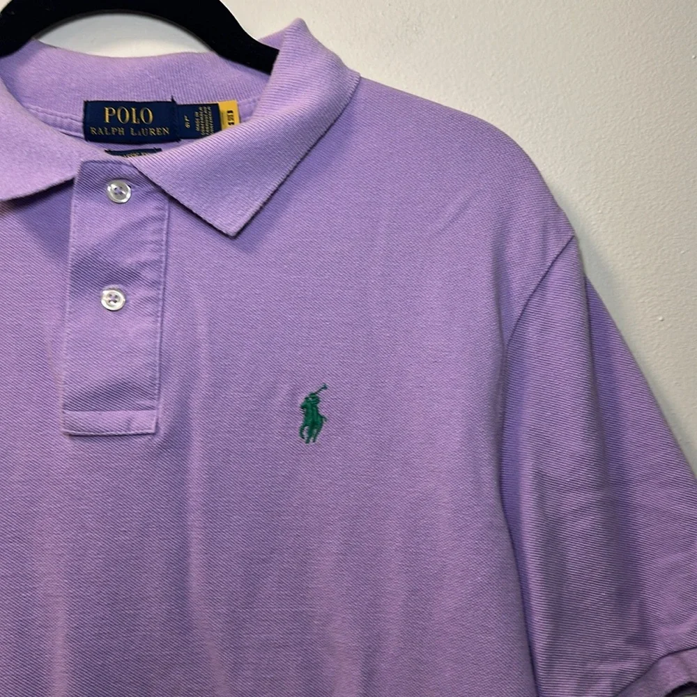 Polo Ralph Lauren Men’s Classic Fit Purple Polo Top Size L